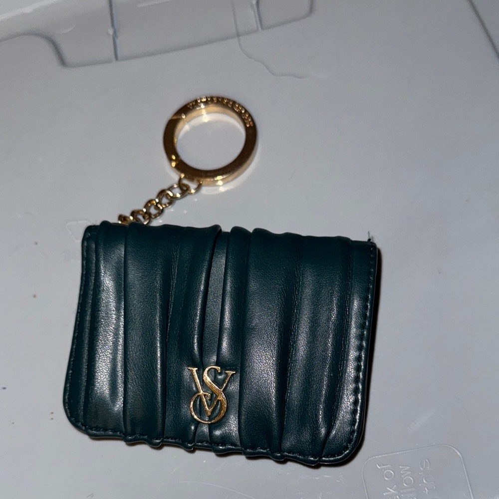 Victoria's Secret Green Card Holder Keychain